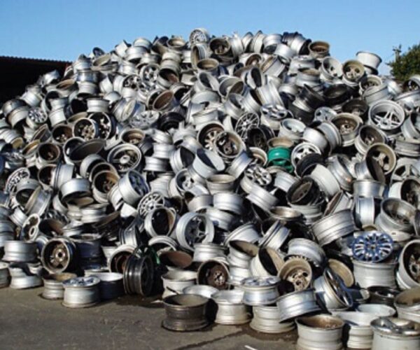 Aluminum wheel scrap